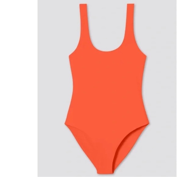GIRLFRIEND COLLECTIVE Koi Whidbey Bright Orange One Piece Swimsuit - Picture 4 of 7